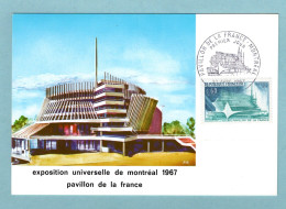 Carte Maximum 1967 - Pavillon De La France  - YT 1519  - Paris - 1960-1969