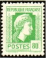 FRANCE    -   1944 .  Y&T N° 636 *.  Point Sur Le Bonnet + Manque Le L. De La Signature. - Neufs