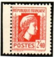 FRANCE    -   1944 .  Y&T N° 641 *.   Manque Le L. De La Signature. - Nuovi