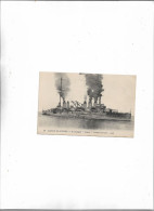 Carte Postale Ancienne Marine De Guerre Dreadnoughts Diderot Cuirassé  D'Escadre - Warships