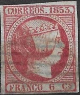 España 1853 Edifil 17 - Oblitérés