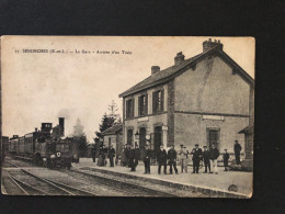 Senonches - La Gare - Arrivée D'un Train . 28 - Other & Unclassified