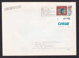 Netherlands: Cover, 1988, 1 Stamp+tab, Painting Corneille, Cobra Art, Cancel Heraldry Winterswijk (minor Discolouring) - Cartas & Documentos