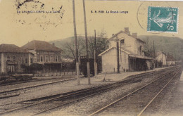 Cpa ( Glacée ) - 38 - Le Grand Lemps -peu Courante- La Gare - Edi  S.B - Other & Unclassified