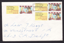 Netherlands: Cover, 1991, 3 Stamps + Tab, Philately, Youth Exhibition Jupostex, Collecting (minor Creases) - Lettres & Documents