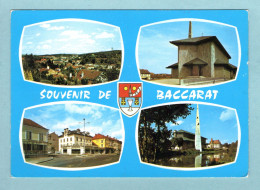 CP 54 - Souvenir De Baccarat - Multivues : Vue Générale, Eglise St Rémy, Carrefour Et Dépôt Central Des Cristaux - Baccarat