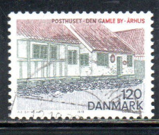 DANEMARK DANMARK DENMARK DANIMARCA 1978 LANDSCAPES CENTRAL JUTLAND POST OFFICE OLD TOWN AARTHUS 120o USED USATO OBLITERE - Gebraucht
