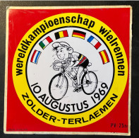 WK Zolder 1969 - Sticker - Cyclisme - Ciclismo -wielrennen - Cycling