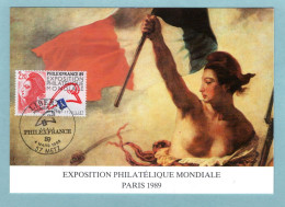 Carte Maximum 1988 - Philexfrance 89 - Exposition Philatélique Internationale à Paris - YT 2524 - 57 Metz - 1980-1989