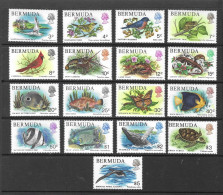 Bermuda 1978 MNH Wildlife Sg 387/403 - Bermudas