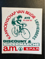 Kampioenschap België Aye - Sticker - Cyclisme - Ciclismo -wielrennen - Cyclisme