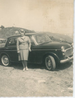 Photo Fiat 1100 Avec Femme  Format 11/9 - Cars