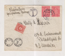 YUGOSLAVIA TUZLA 1934 Nice Cover To United States Postage Due - Cartas & Documentos