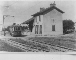 Photo - 21 - Ligne Dijon- Gevrey -chemins De Fer De La Cote D'or - Motrice De Dietrich En Gare De CHENOVE - 1953 - Treni