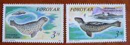 Iles Féroé - Faroe Islands - Färöer Inseln - Yvert N° 231/232 Neufs ** (MNH) - Mammifères Marins - Färöer Inseln