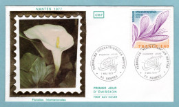 FDC France 1977 - Floralies Internationales Nantes YT 1931 - 44 Nantes - 1970-1979