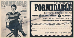 Ancienne Publicité (1967) : Revue FORMIDABLE, Johnny Hallyday, Polnareff, Richard Anthony, Killy, France Gall, Relax - Pubblicitari