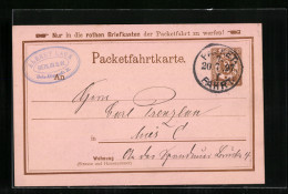 AK Berlin, Packetfahrtkarte, Private Stadtpost Berliner Packetfahrt AG  - Briefmarken (Abbildungen)