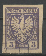 Pologne - Poland - Polen 1919 Y&T N°137 - Michel N°55 (o) - 3h Aigle National - Oblitérés