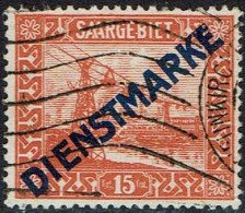 Saargebiet 1922, Dienstmarke, MiNr 4 I, Gestempelt, - Gebruikt