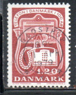 DANEMARK DANMARK DENMARK DANIMARCA 1979 CENTENARY OF DANISH TELEPHONE TELEPHONES 1.20k USED USATO OBLITERE' - Usado