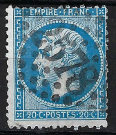 FRANCE Classique, B Obl. GC Des Villes Sur TP Isolés: GC 2578 (Mulhouse,1) Sur Y&T 22 - 1862 Napoléon III.