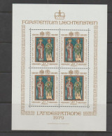 Liechtenstein 1979 St Lucius And St Florian In Sheet Of 4 ** MNH - Ungebraucht