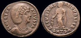 Helena, Augusta AE Follis Securitas Standing Left - The Christian Empire (307 AD To 363 AD)