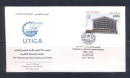 Tunisie 2017- 70 ème Anniversaire De La Création De L'UTICA FDC - Tunesien (1956-...)