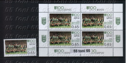2016  100th Ann.of Football Club Beroe- Stara Zagora  1v.+ M/S Of 4v.-MNH  Bulgaria / Bulgarie - Unused Stamps