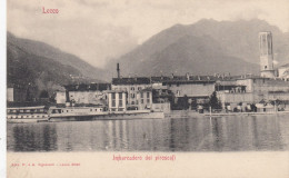 LECCO-IMBARCADERO DEI PIROSCAFI-PIROSCAFO=LARIANO=CARTOLINA NON VIAGGIATA 1900-1904-RETRO INDIVISO - Lecco