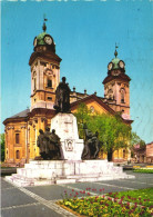 DEBRECEN, CHURCH, TOWER WITH CLOCK, STATUE, ARCHITECTURE, HUNGARY, POSTCARD - Hongrie