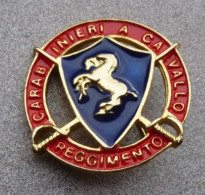 Distintivo Smaltato - Carabinieri Reggimento A Cavallo - Usato Obsoleto - Italian Police Carabinieri Insignia (283) - Police
