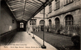 N°3116 W -cpa Paris -école Edgar Quinet -galerie- Entrée Des élèves- - Formación, Escuelas Y Universidades