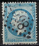 FRANCE Classique, B Obl. GC Des Villes Sur TP Isolés: GC 2598 (Nancy,1) Sur Y&T 22 - 1862 Napoleon III