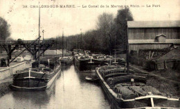 Péniche à Châlons Sur Marne (51 - Marne) Canal De La Marne Au Rhin - Le Port // 119 - Châlons-sur-Marne
