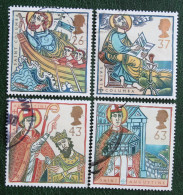 Religious Anniversaries St Columba Mi 1684-1687 1997 Used Gebruikt Oblitere ENGLAND GRANDE-BRETAGNE GB GREAT BRITAIN - Usati