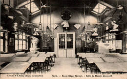 N°3118 W -cpa Paris -école Edgar Quinet -salle De Dessin Décoratif- - Bildung, Schulen & Universitäten