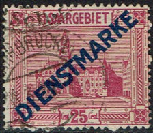 Saargebiet 1923, Dienstmarke, MiNr 14 II, Gestempelt - Used Stamps