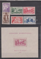 Sénégal N° 138 à 143 Avec Charnières + BF N°1 - Unused Stamps