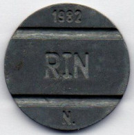 Perú  Telephone Token    1982  (g)  RIN  (g)  N. With One Dot   /  CPTSA  (g)  Telephone In Circle - Monetari / Di Necessità