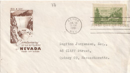 USA, Jul 14 1951, Centenary Of The Settlement Of Nevada - 1951-1960