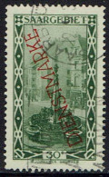 Saargebiet 1927, Dienstmarke, MiNr 16, Gestempelt - Oblitérés