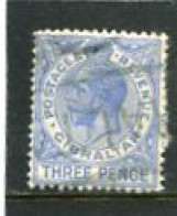 GIBRALTAR - 1930  THREE  PENCE  BLUE   FINE USED - Gibraltar