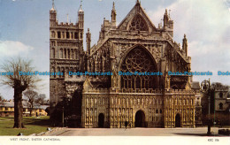 R071547 West Front. Exeter Cathedral. Jarrold. RP. 1959 - Monde