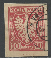 Pologne - Poland - Polen 1919 Y&T N°140 - Michel N°58 (o) - 10h Aigle National - Used Stamps