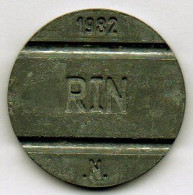 Perú  Telephone Token    1982  (g)  RIN  (g)  .N. With Two Dots   /  CPTSA  (g)  Telephone In Circle - Noodgeld