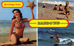 R071601 Greetings From Sandown. Multi View. 1966 - Monde