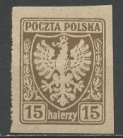 Pologne - Poland - Polen 1919 Y&T N°141 - Michel N°59 *** - 15h Aigle National - Unused Stamps
