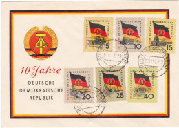 GERMANIA - STORIA POSTALE - BUSTA - 1959 - SERIE DI 10 VALORI CPL. VEDI ANCHE RETRO - Autres & Non Classés